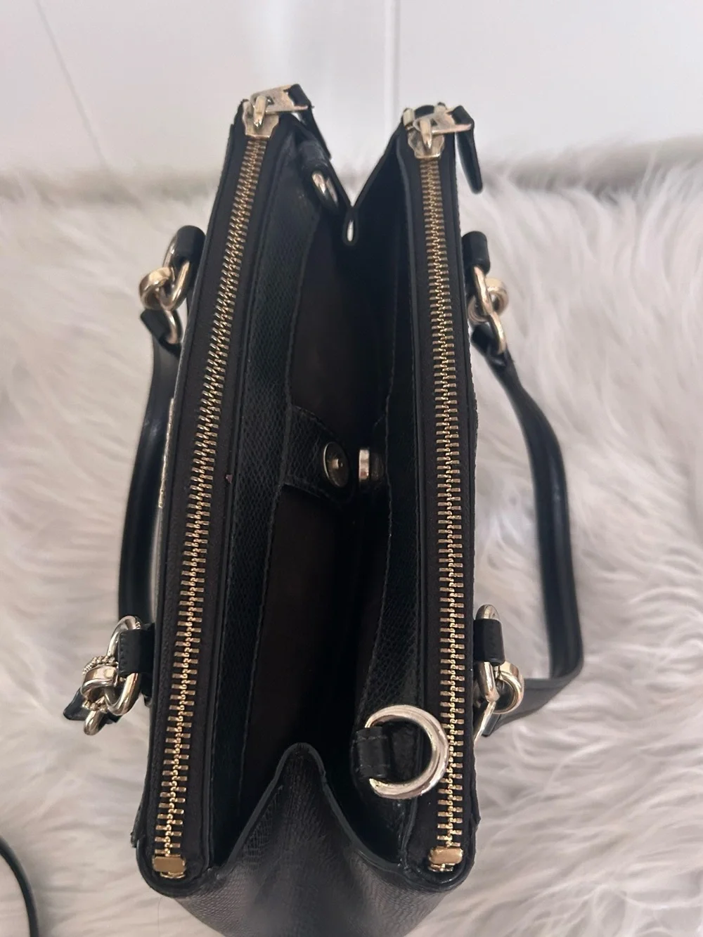 Coach Christie Black Leather satchel Crossbody